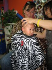 Nolan's First Haircut