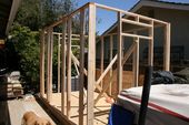 Bike shed framed