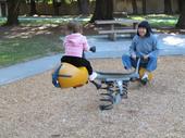 Tulia and Grandma at the park