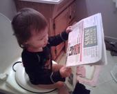 Don't bother me, I'm reading the paper