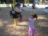 Day at the park - Nolan's first swing ride