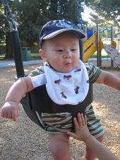Day at the park - Nolan's first swing ride